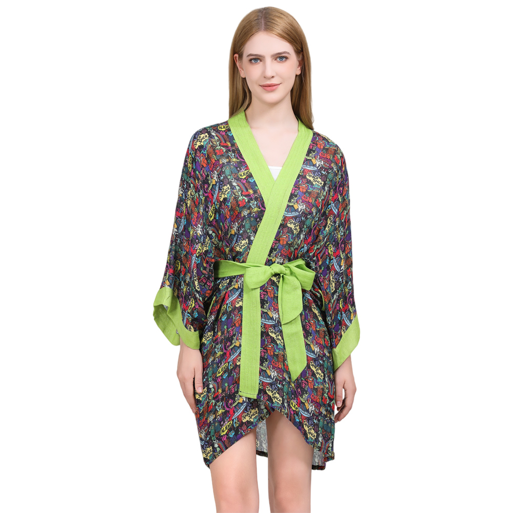 print on demand kimono robe
