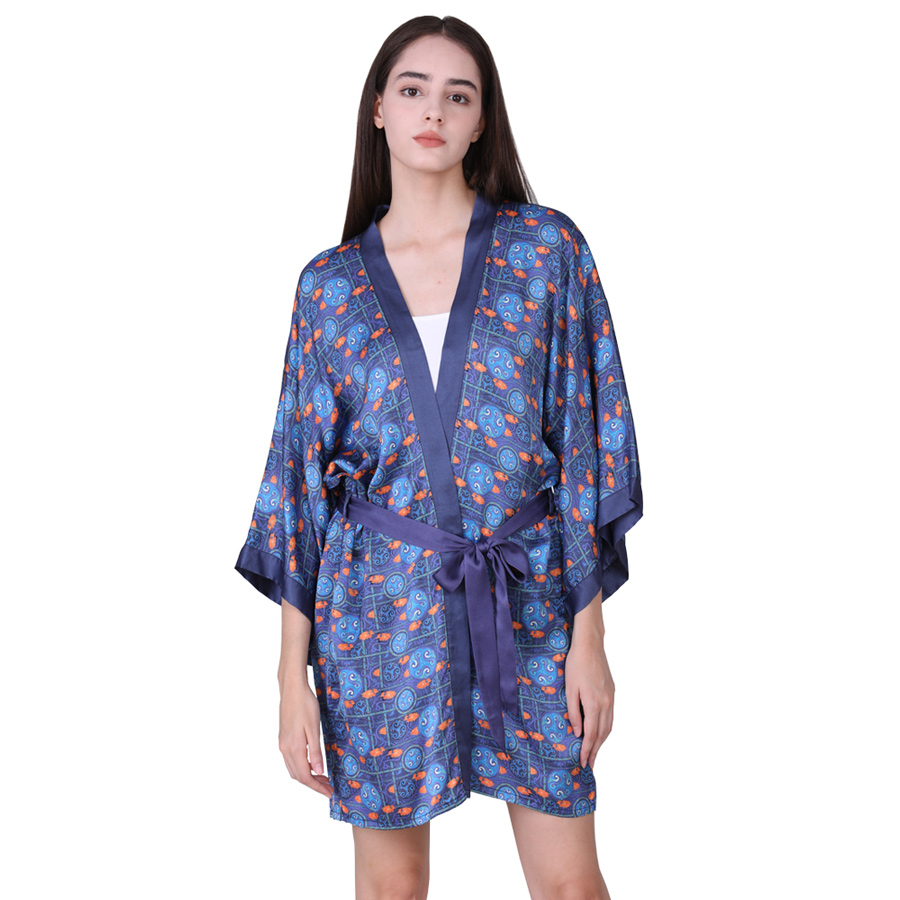 custom silk robe