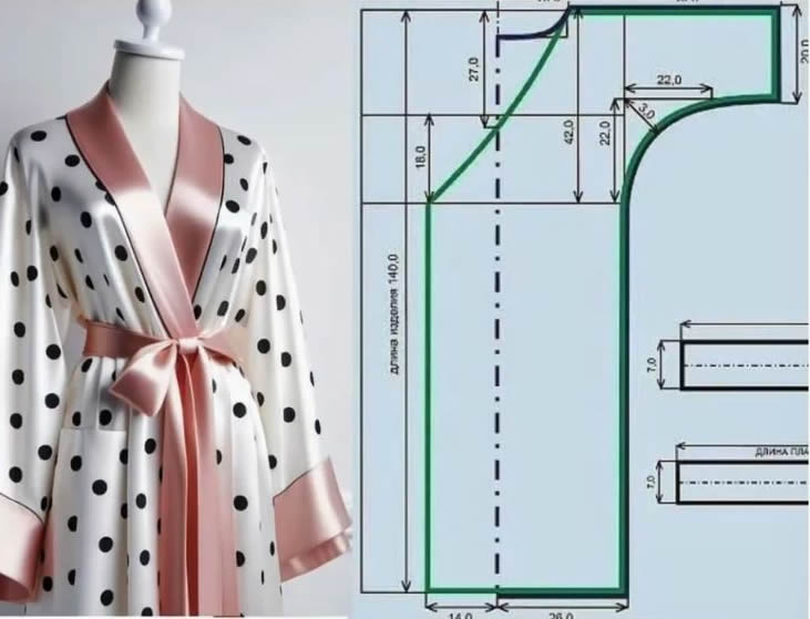 custom print kimono robe