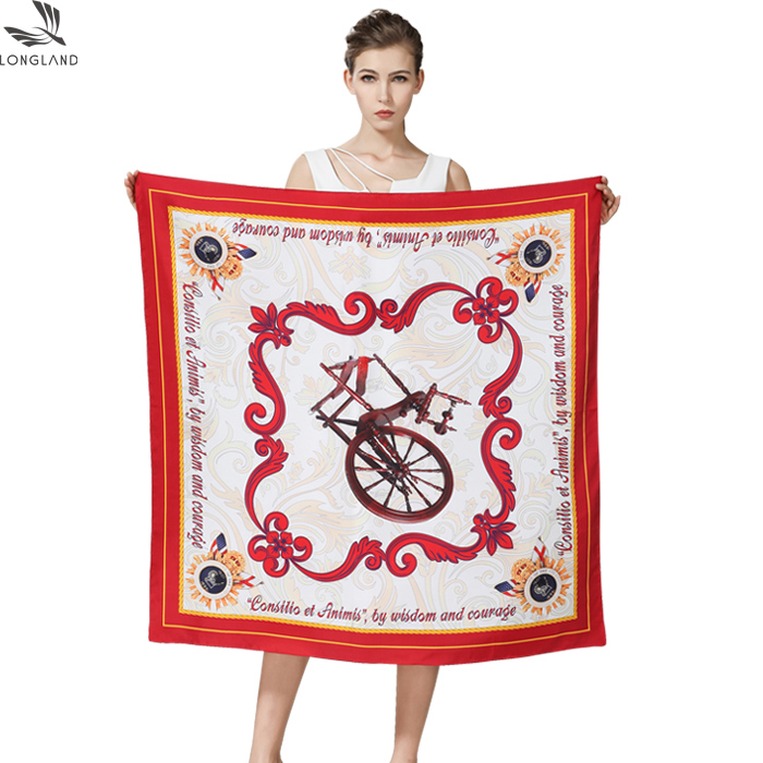 custom silk neck scarf