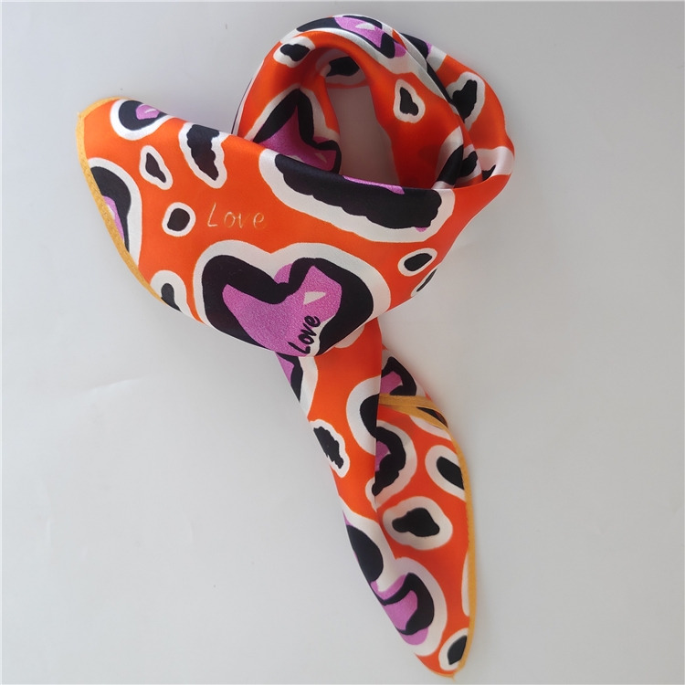 custom silk scarf