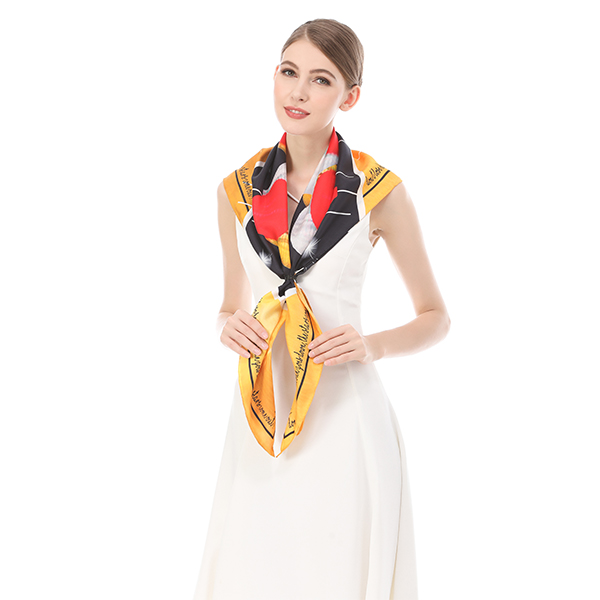 custom silk scarf with logo
