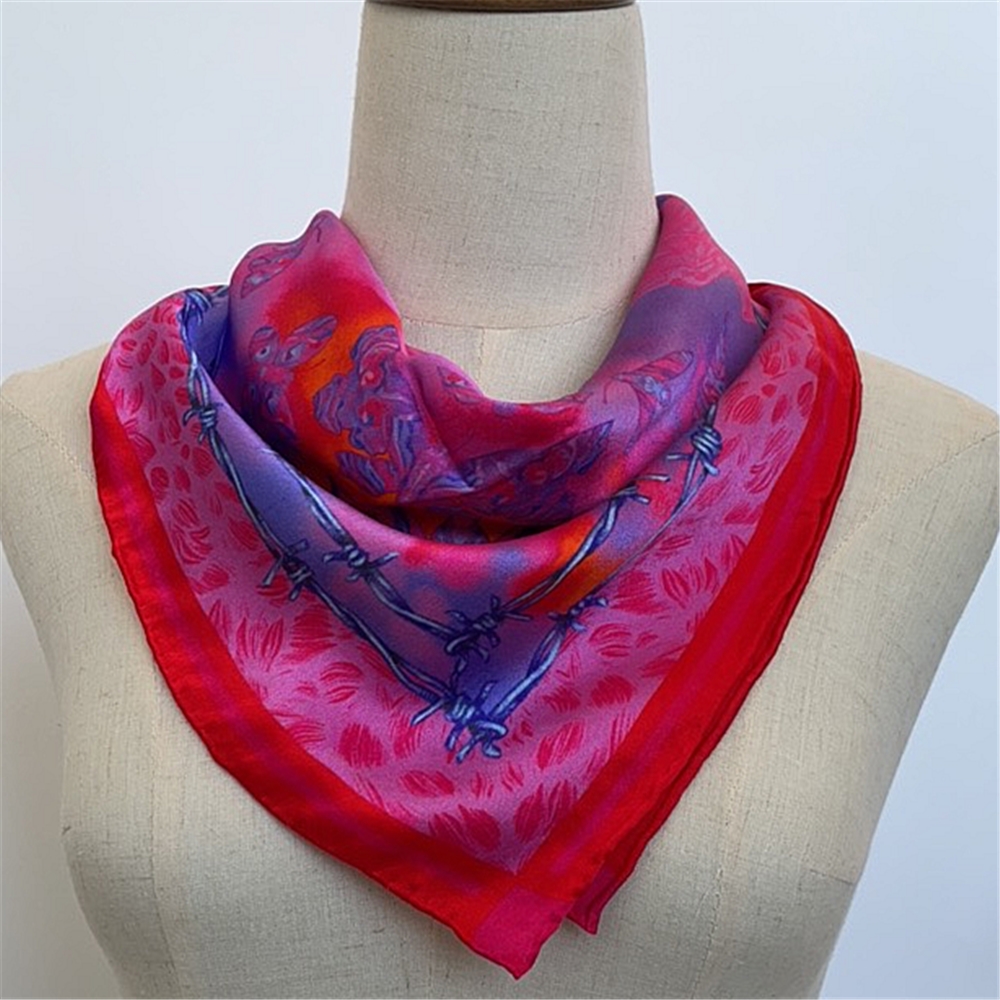 custom silk scarf