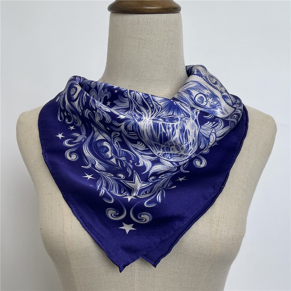 custom silk scarf
