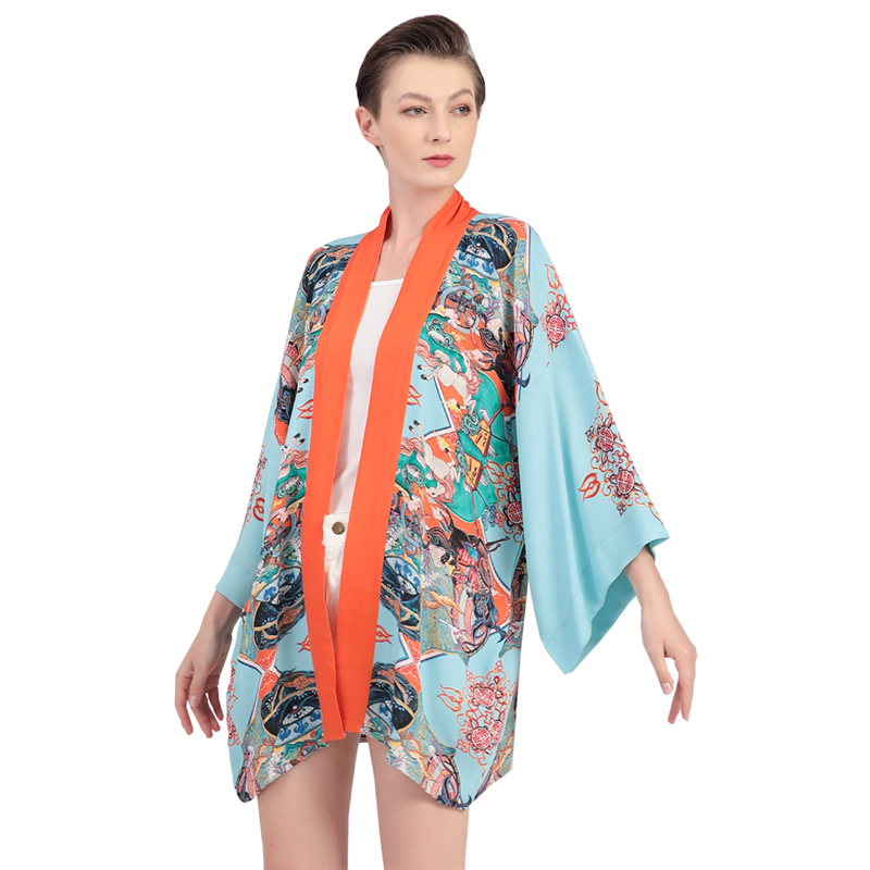custom silk kimono
