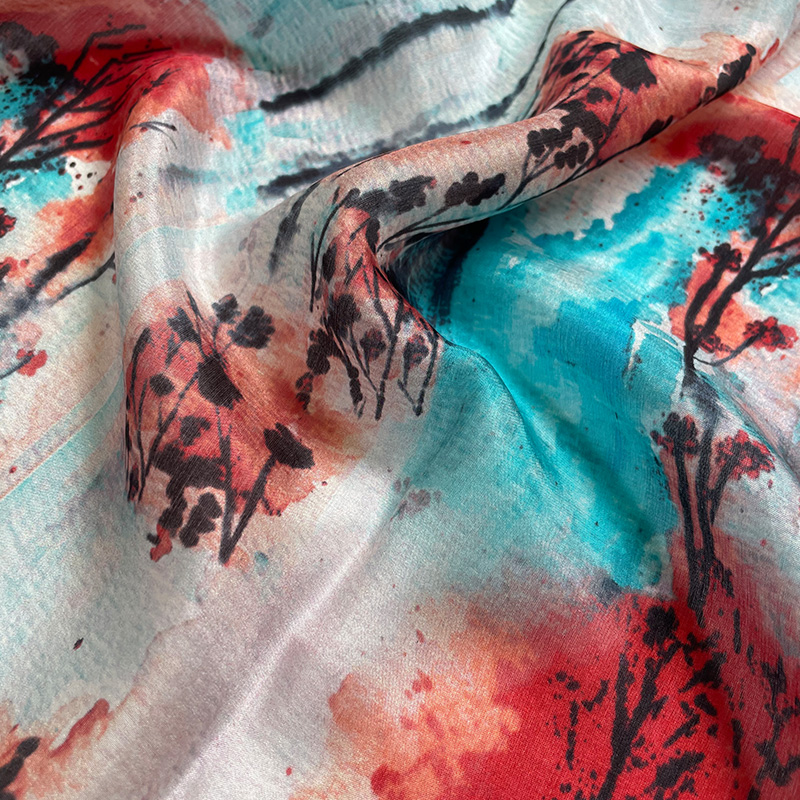 custom silk scarf
