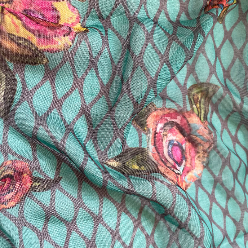 custom modal silk scarf