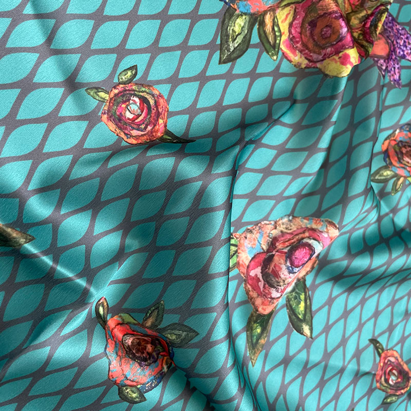 custom silk scarf