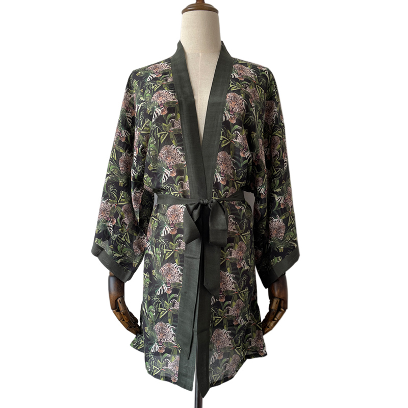 custom silk kimono