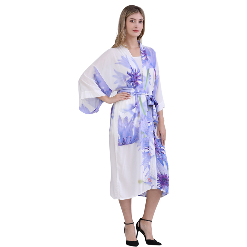 custom photo made kimono robe wholesale digital printed on demand robe