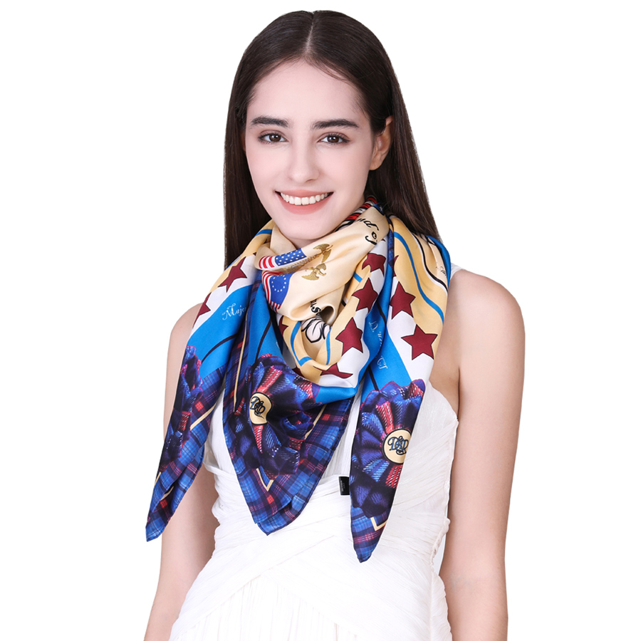 custom silk scarf