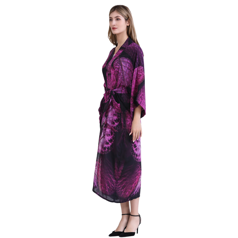 vintage silk kimono robe