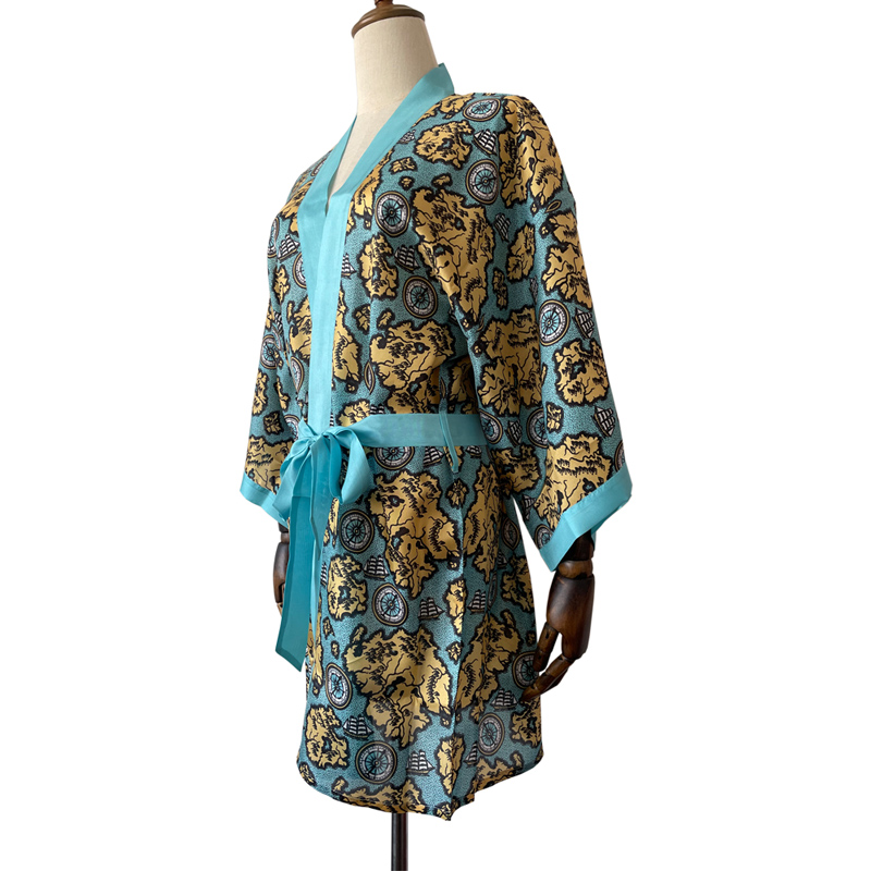 custom made silk robe