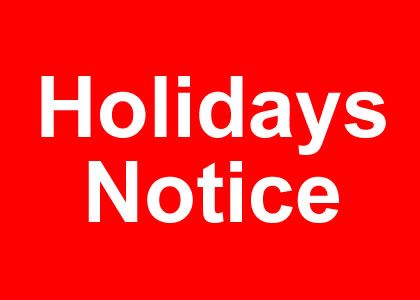 Holidays notice for the China new year from the custom silk scarf supplier in China