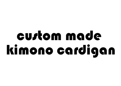 custom made kimono cardigan
