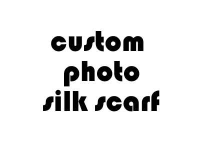 custom photo silk scarf