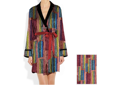 Your design can digital print on the custom silk robe