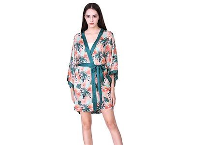 Custom silk kimono robe that print with your photos