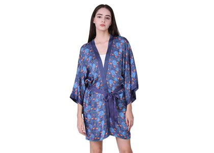your designs can digital print on the demand custom silk robe