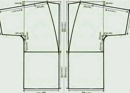 Custom kimono cardigan template share