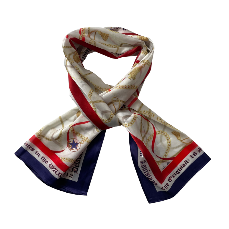 custom silk feeling polyester chiffon printed scarves wholesale