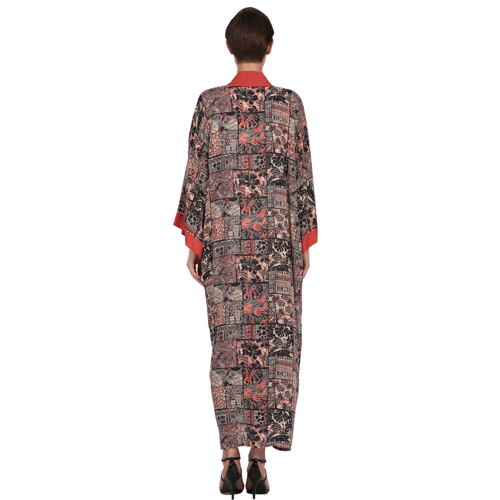 kimono manufacturer custom photo made bathrobe kimono silk kimono cardigan robe