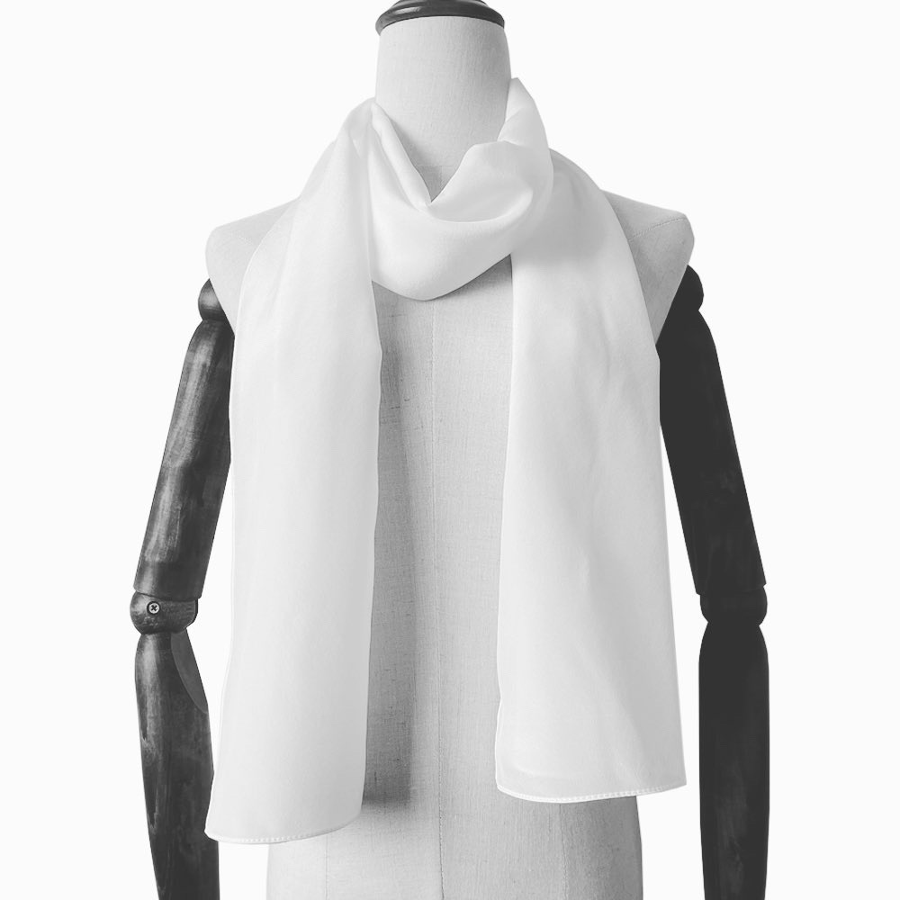 Wholesale bulk blank white silk scarf for dyeing