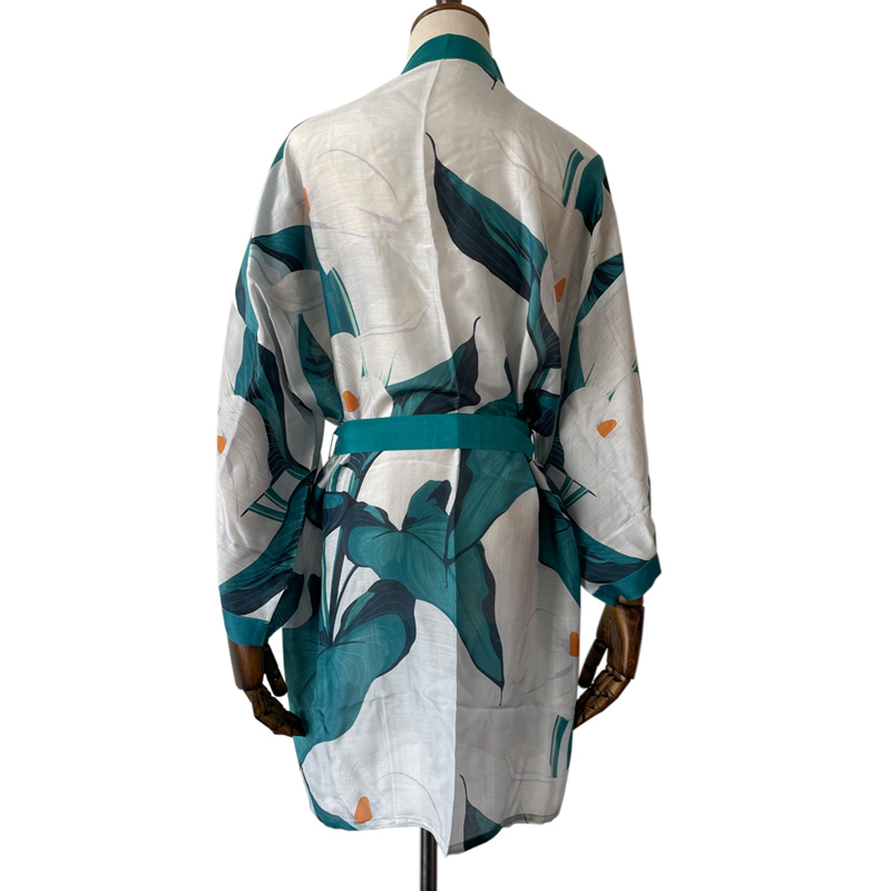 custom kimono maker digital printed custom design silk made kimono robe buy