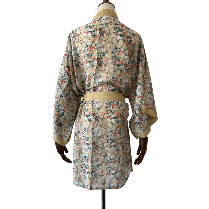 Custom kimono maker digital printed cardigan kimono custom design made vintage kimono robe for sale
