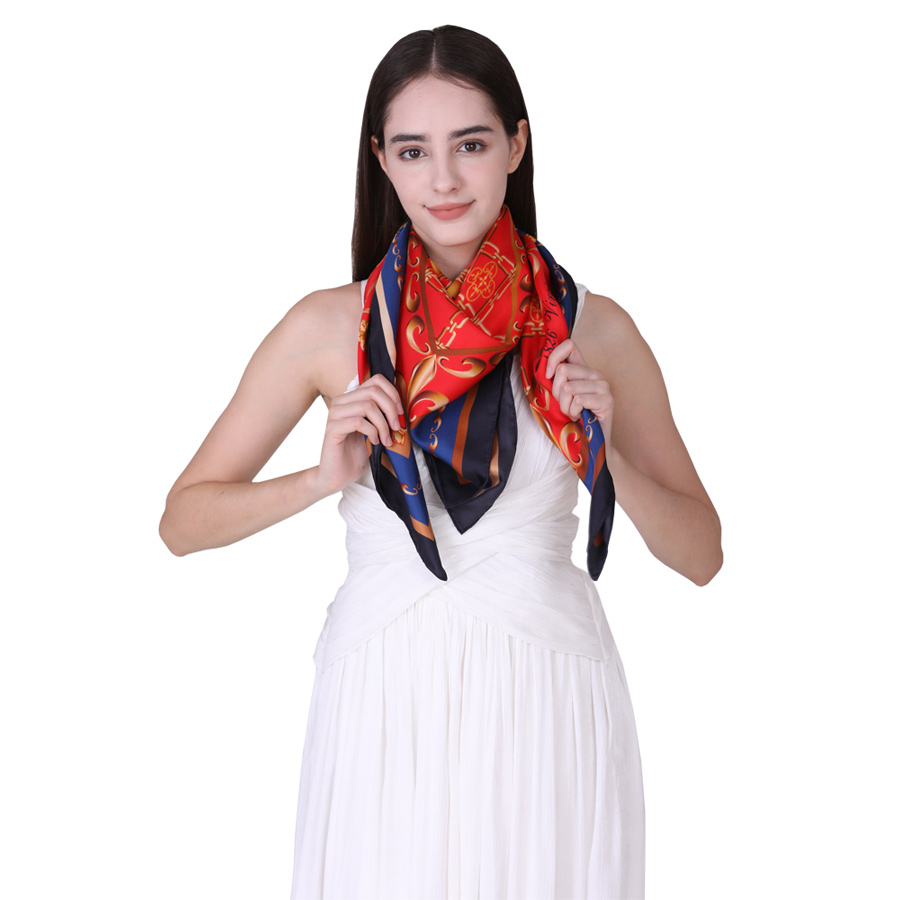 Scarf manufacturer wholesale digital printing custom design silk scarf bulk
