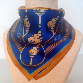 custom printed silk bandana